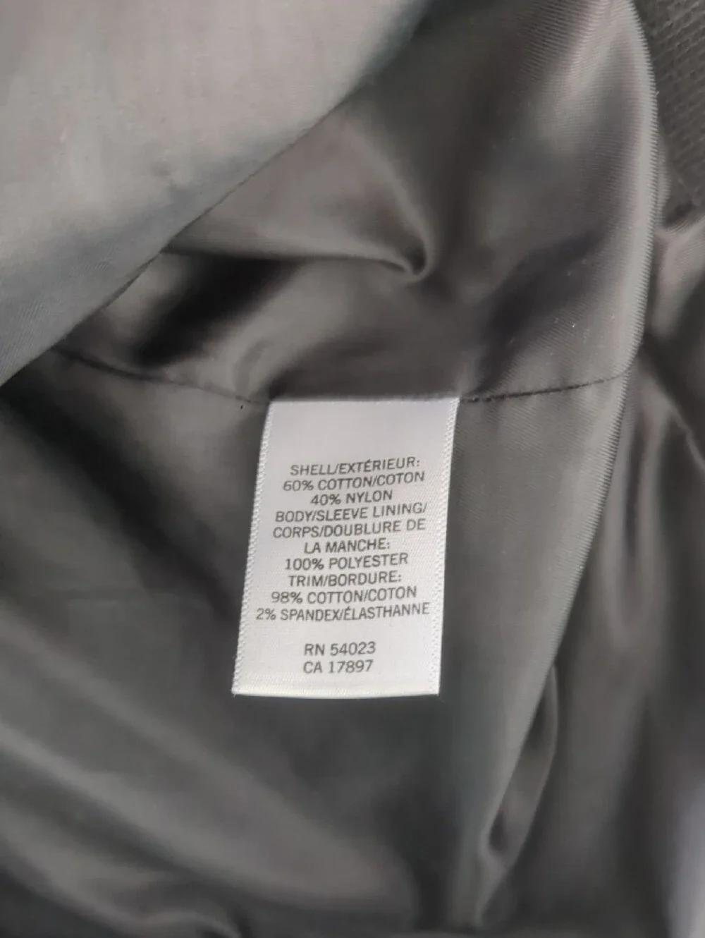 Banana Republic Men's Dark Gray Zip-Up Jacket Size M